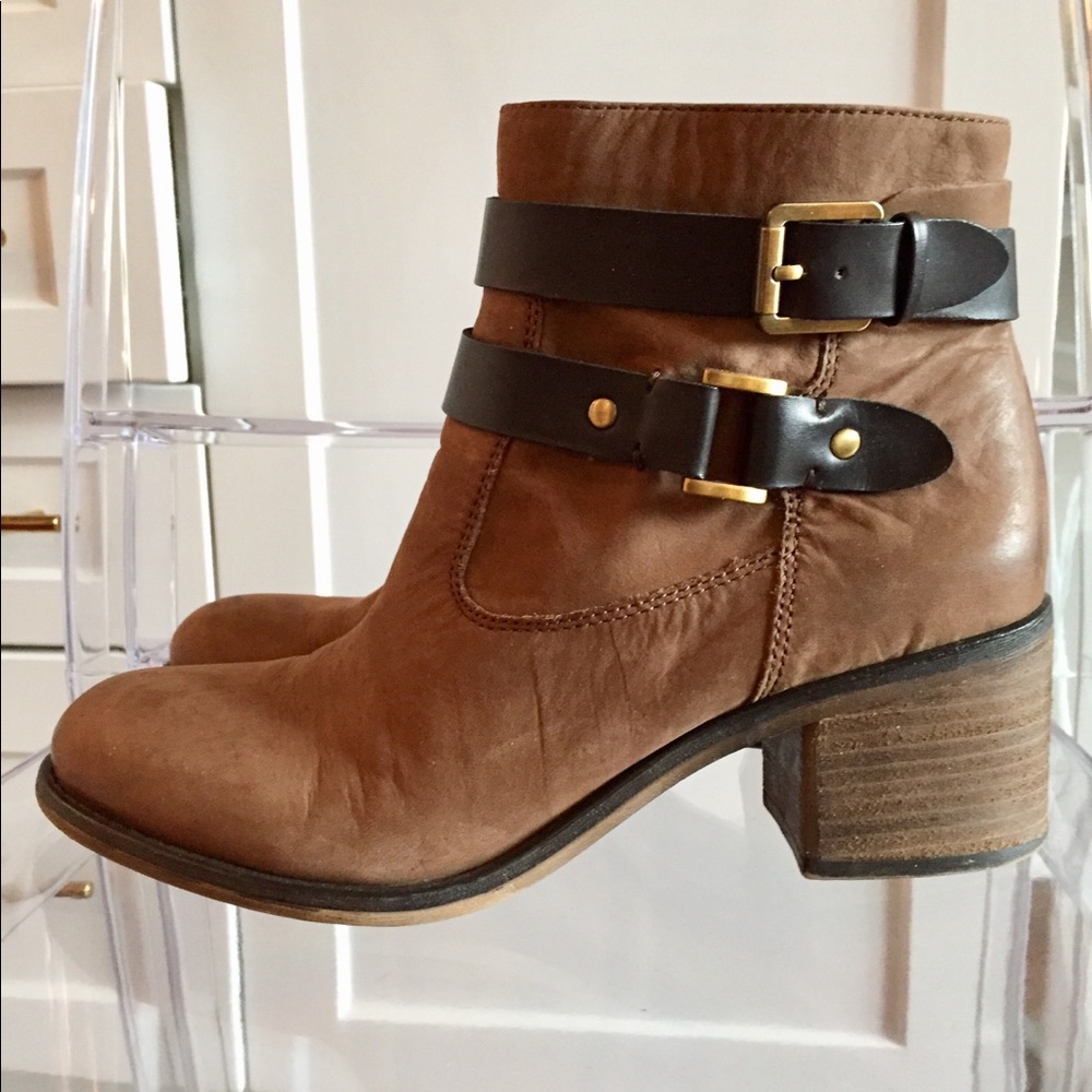 Franco Sarto Brown Booties